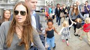 Angelina Jolie com os filhos em Londres - City Files