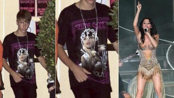 Justin Bieber veste camiseta com foto da namorada, Selena Gomez - The Grosby Group