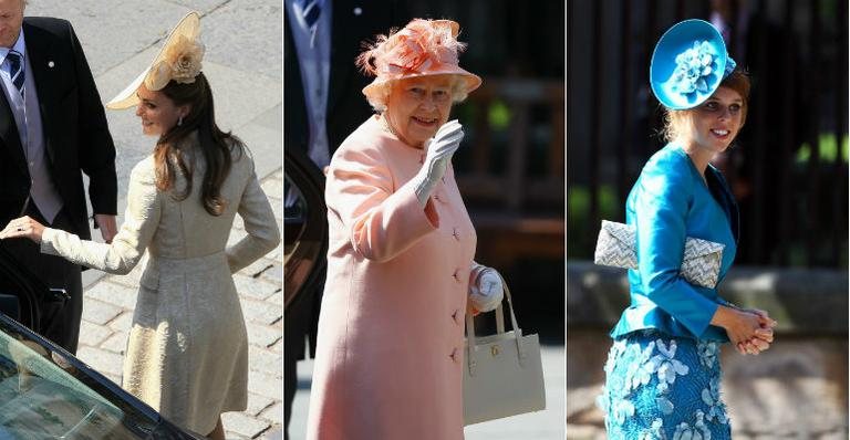 Kate Middleton, Rainha Elizabeth II e Princesa Beatrice chegam ao casamento de Zara Phillips e Mike Tindall - Getty Images