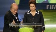 Dilma Rousseff e Joseph Blatter, presidente da Fifa - Reuters
