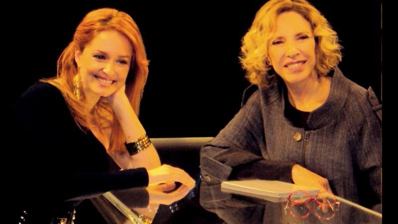 A atriz de Amor e Revolução Luciana Vendramini é atração do programa de entrevistas da jornalista Marília Gabriela, no SBT, na Grande São Paulo.