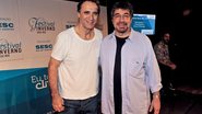 No Rio, Herson Capri, da global Insensato Coração, e o músico Wagner Tiso no lançamento do Festival Sesc Rio, que acontece na região serrana do Estado.