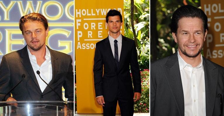 Leonardo DiCaprio, Taylor Lautner e Mark Wahlberg - Fred Prouser/Reuters/Getty Images