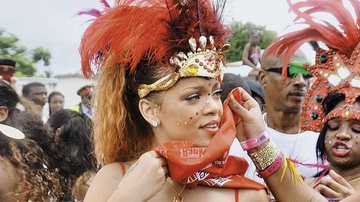 Ela curte carnaval em Barbados. - Splash News