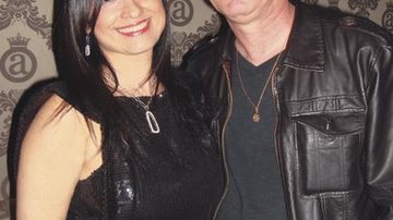 Rosy Fonseca e Nilton Bustamante em festa, em SP.