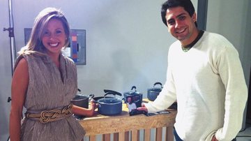 Luisa Mell festeja parceria de sua atração da TV Gazeta com Henrique Torres, de marca de utensílios domésticos, SP.