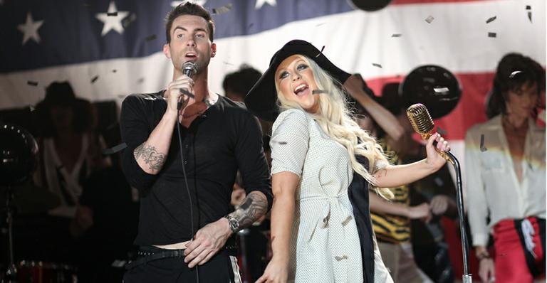 Maroon 5 e Christina Aguilera homenageiam Mick Jagger - Getty Images