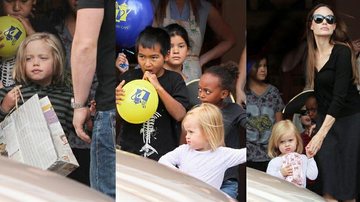 Os filhos de Angelina Jolie e Brad Pitt, em Londres - GrosbyGroup