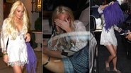 Lindsay Lohan se esconde de paparazzi na saída de hotel - Wagner Az / Honopix