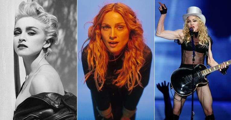 Madonna em momentos marcantes da carreira - Fotomontagem