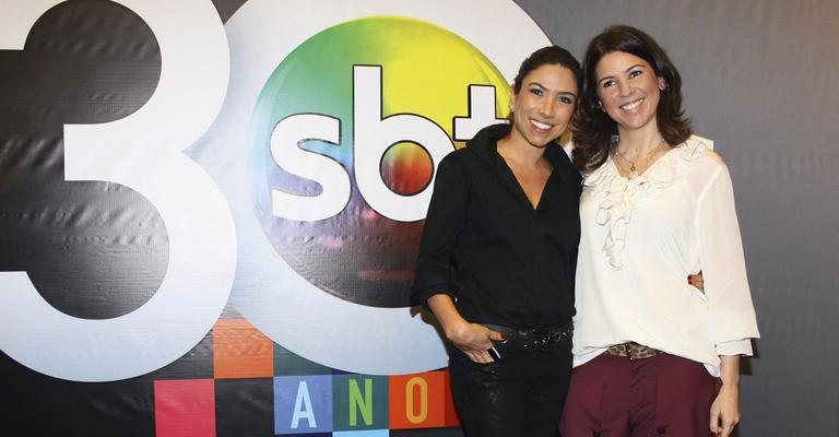 Patrícia e Daniela, filhas de Silvio Santos, na festa dos 30 anos do SBT, em SP. - Carol Soares