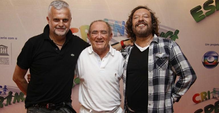 Ulysses Cruz, Wolf Maya e Renato Aragão - Felipe Assumpção / AgNews