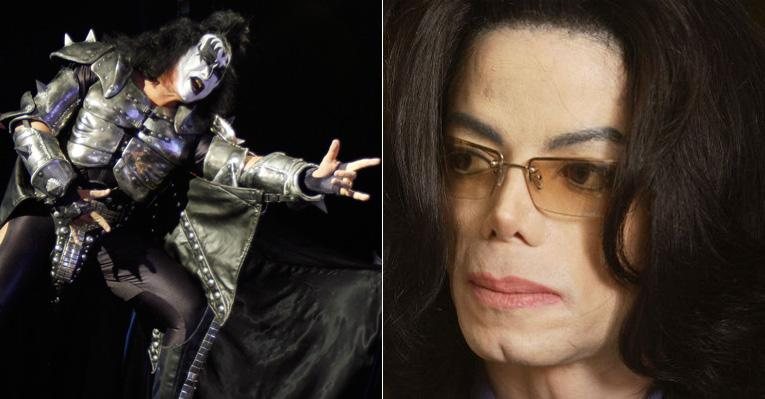 Gene Simmons, da banda Kiss, chamou Michael Jackson de pedófilo e gerou revolta nos fãs do ídolo pop - Fotomontagem
