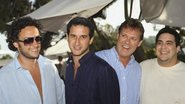 André Sada, Daniel Fonseca, Eloi Kummetz e André Marques curtem festa em Ibiza, Espanha.