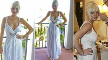 Lindsay Lohan: vestido branco para ir ao casamento de Kim Kardashian - The Grosby Group
