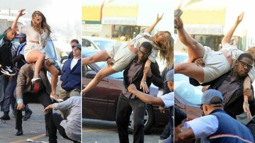 Jennifer Lopez cai em gravação de clipe - The Grosby Group