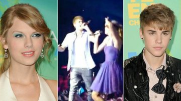 Taylor Swifit e Justin Bieber fazem dueto - Getty Images/ Reprodução