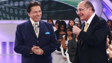 Silvio Santos recebe Geraldo Alckmin no SBT - Divulgação/ SBT