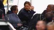 Brad Pitt durante as filmagens de World War Z - Getty Images