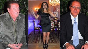 Raul Gil, Daniela Mercury e Geraldo Alckmin - Celso Akin / AgNews