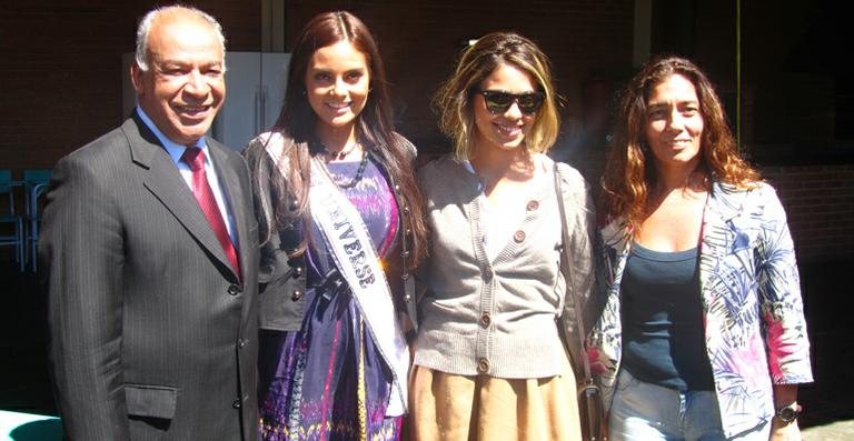 Miss Universo, Ximena Navarrete, e Bia Antony visitam ONG em Sorocaba - Vinícius Stasolla