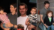 Marcio Garcia, Afonso Nigro e Fabio Villaverde com os filhos - Orlando Oliveira/ AgNews