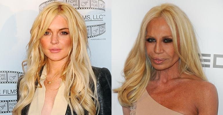 Lindsay Lohan e Donatella Versace: parecidas? - Getty Images