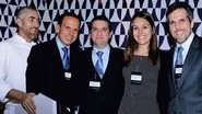 Alex Atala, João Doria Jr., Francisco Cortez, Fernanda Telhada e Paulo Kakinoff, reunidos em noite promovida pelo Grupo de Líderes Empresariais, SP.