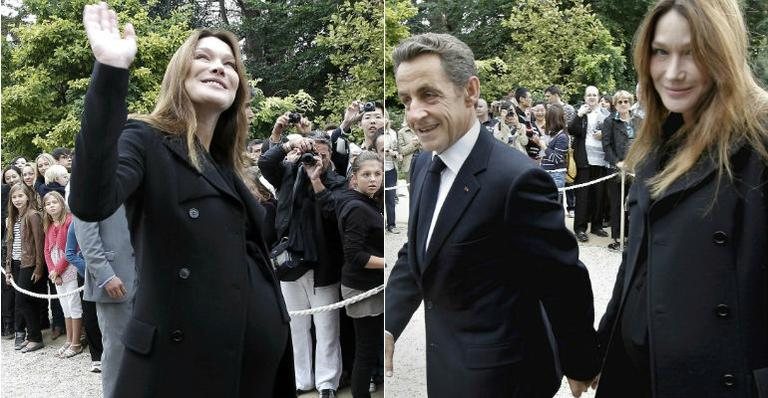 Nicolas Sarkozy e Carla Bruni em Paris, na França - Reuters