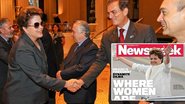 Dilma Rousseff e capa da 'Newsweek': visibilidade internacional - Roberto Stuckert Filho /Agencia Brasil e Reprodução