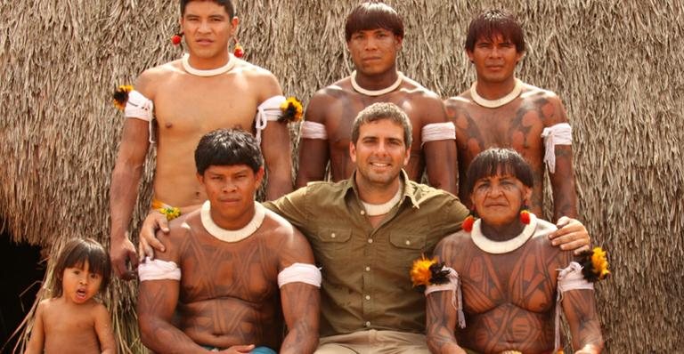 Rodrigo Alvarez chega ao fim da 'Expedição Xingu' - TV GLOBO / Divulgação