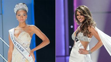Miss Universo Leila Lopes e Miss França Laury Thilleman - Fabio Miranda / Divulgação / FotoArena