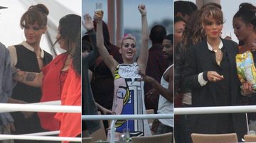 Katy Perry e Rihanna curtiram uma festa em um barco após shows no Rio de Janeiro - Ricardo Leal e Marcelo Dutra/Photo Rio News