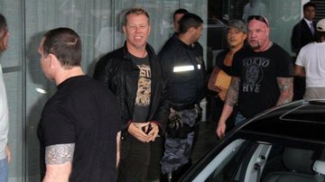Integrantes do Metallica chegam a hotel em Ipanema, Rio de Janeiro - André Freitas / AgNews