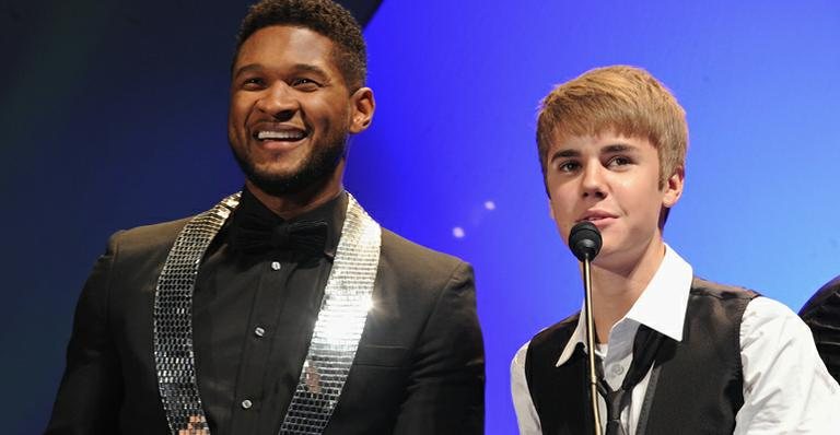 Justin Bieber e Usher - Getty Images