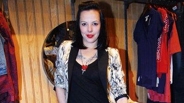 A DJ Adriana Recchi em evento dedicado às compras de luxo, na capital paulista.