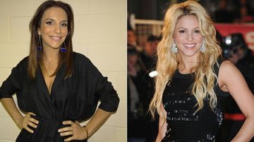 Ivete Sangalo e Shakira - Reprodução / TV Globo; Getty Images