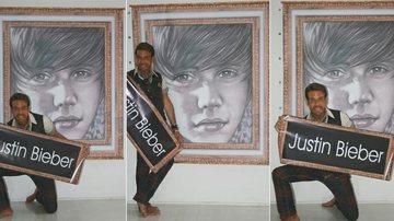 Roberto Camasmie faz quadro para Justin Bieber - Divulgação