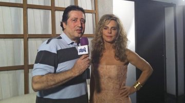 Surrey Youssef entrevista a atriz e produtora de cinema Bruna Lombardi para o seu Excede, da TV Aberta, SP.