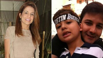 Nívea Stelmann deixa o filho, Miguel, ir ao show de Justin Bieber com o padrinho - AgNews; Reprodução/Twitter