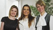 Laura Wie e Solange Frazão visitam clínica e são atendidas pela nutricionista Polyanna Esteves, em SP.