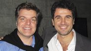 O apresentador Carlos Bonetti entrevista Eriberto Leão para sua atração da Net e TVA, na capital paulista.