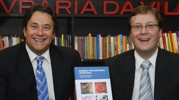 Os médicos Carlos Walter Sobrado e Wilton Schimidt Cardozo lançam livro em SP.