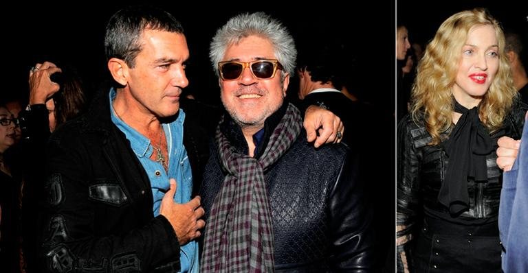 Antonio Banderas e Pedro Almodóvar celebram filme em festa com vips, entre eles, Madonna - Patrick McMullan / Divulgação