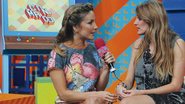 Claudia Leitte na atração de Rafa Brites, na Mix TV, SP.