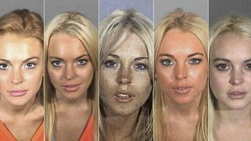 Lindsay Lohan em fotos de suas fichas policiais - The Grosby Group