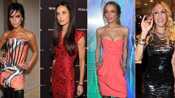 Famosas como Victoria Beckham, Demi Moore, Lindsay Lohan e Sarah Jessica Parker já apareceram assustadoramente magras na em eventos sociais - Getty Images