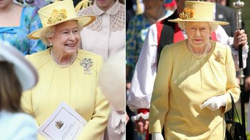 Rainha Elizabeth II: mesmo vestido no casamento real e na Austrália - Getty Images