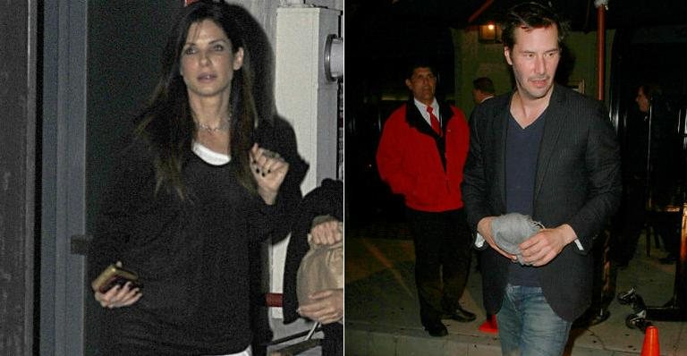 Sandra Bullock e Keanu Reeves deixam restaurante após jantarem juntos - The Grosby Group