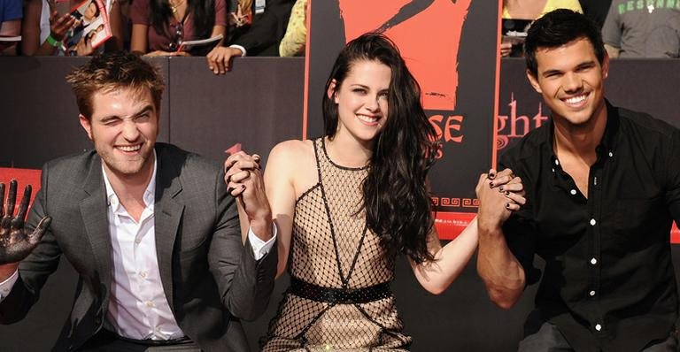 Robert Pattinson, Kristen Stewart e Taylor Lautner - Getty Images